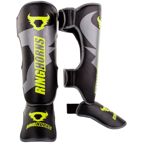 Ring horns Charger Shin Guards Neo Yellow & Black